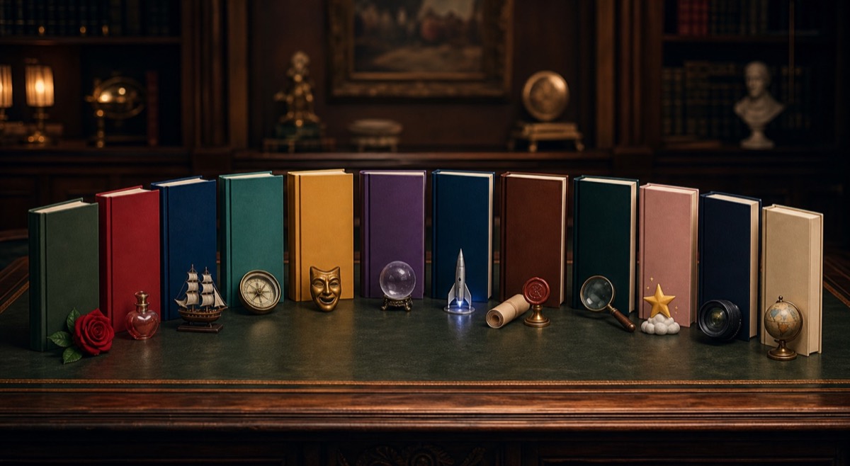 ManuBook Blogbild: Welche Buch-Genres gibt es? Die große Übersicht für Autoren