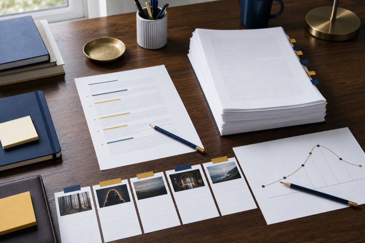 ManuBook blog image: How to write a book synopsis agents can evaluate