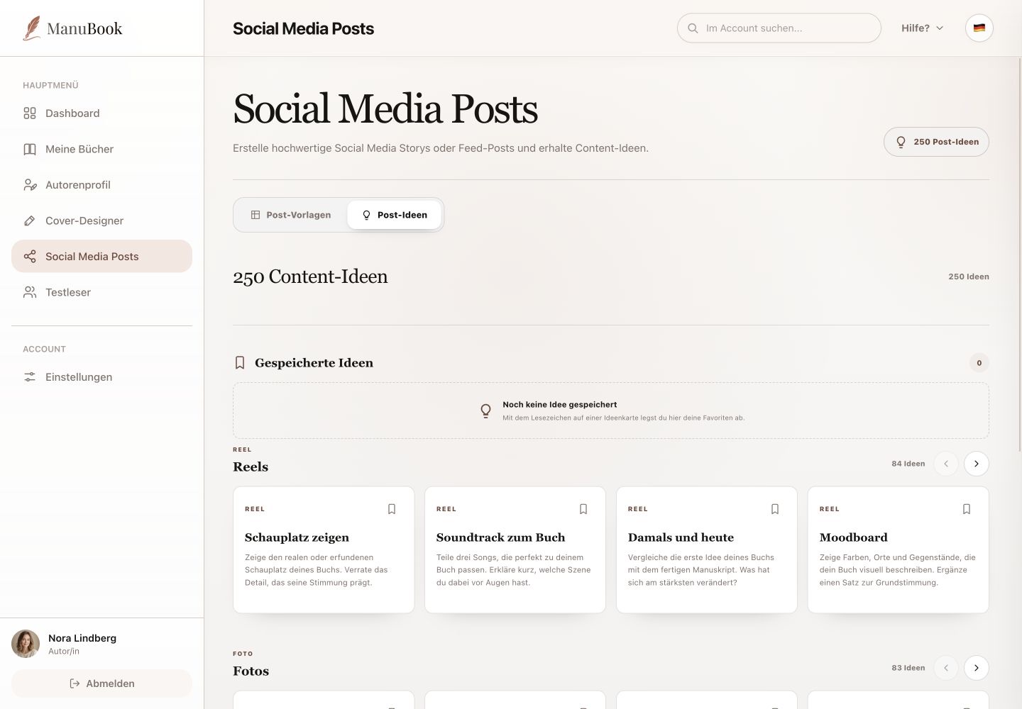 Post ideas for reels, photos and stories