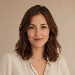 Portrait of the fictional author Lina Berg